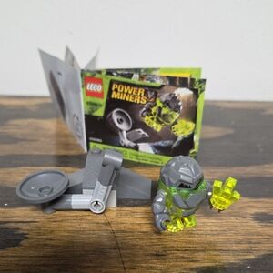 LEGO Power Miners Figure with Gray and Neon Green
